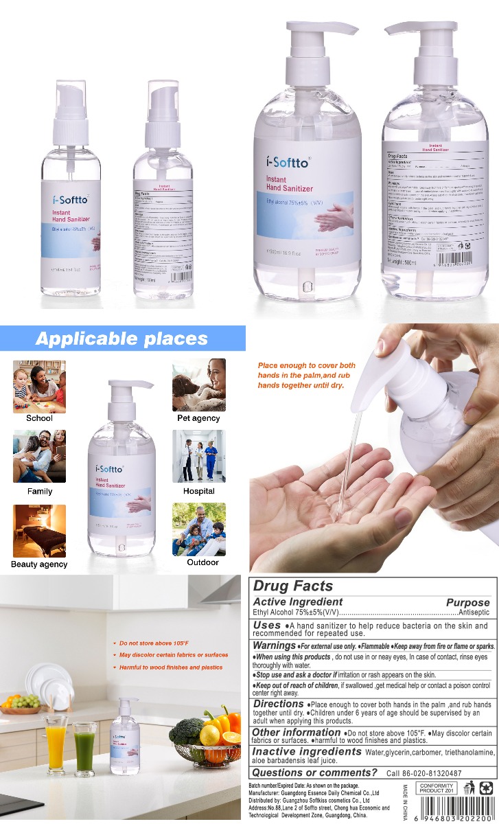 hand sanitizer isoftto